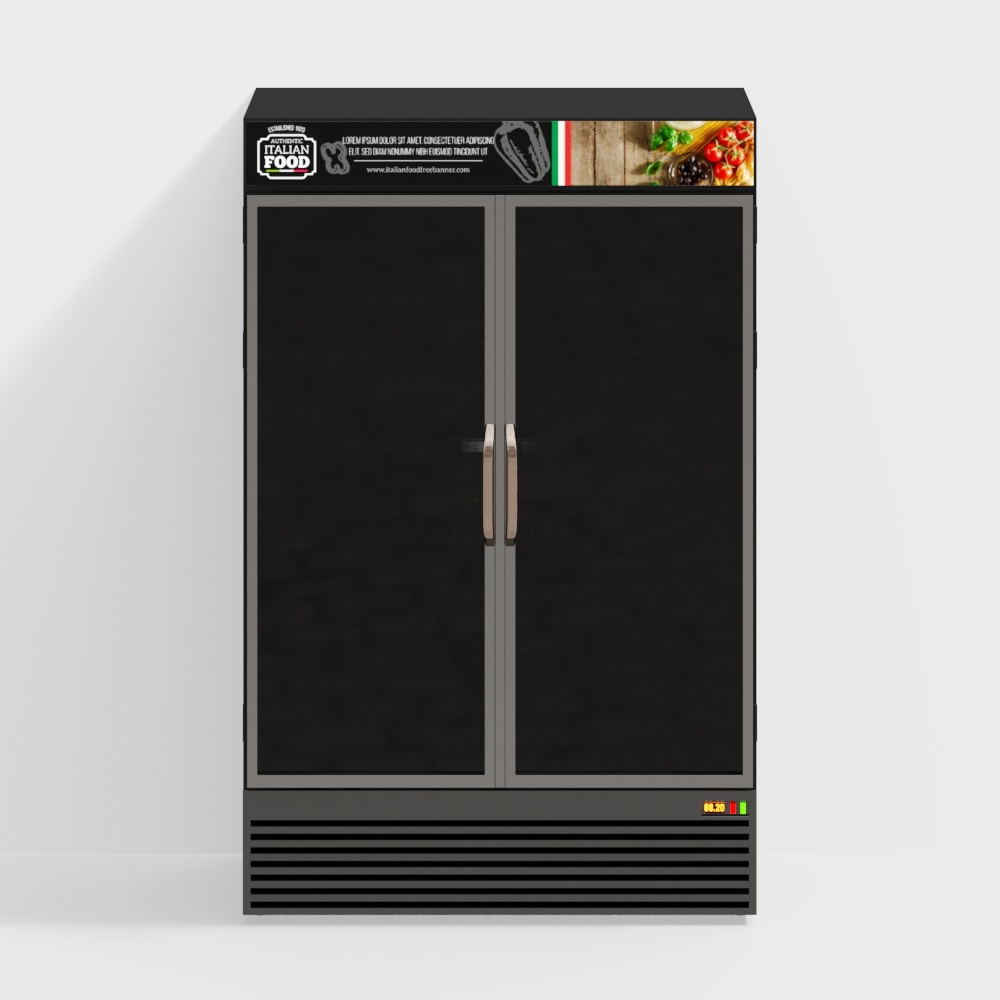 Supermarket fresh meat freezer