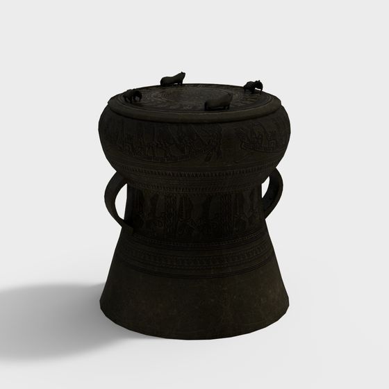 Mesmerizing African Drum 3D model for Creative Projects
