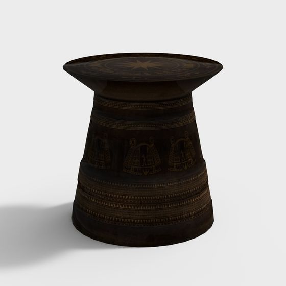 Low Poly Egyptian Temple Altar 3D model