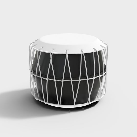 Tambourine Drum 3D model