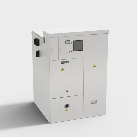 High-Detail Industrial Control Cabinet 3D model