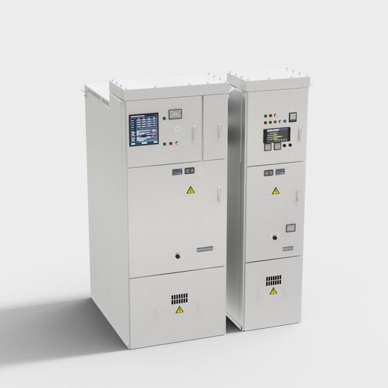 Industrial Control Cabinet 3D model