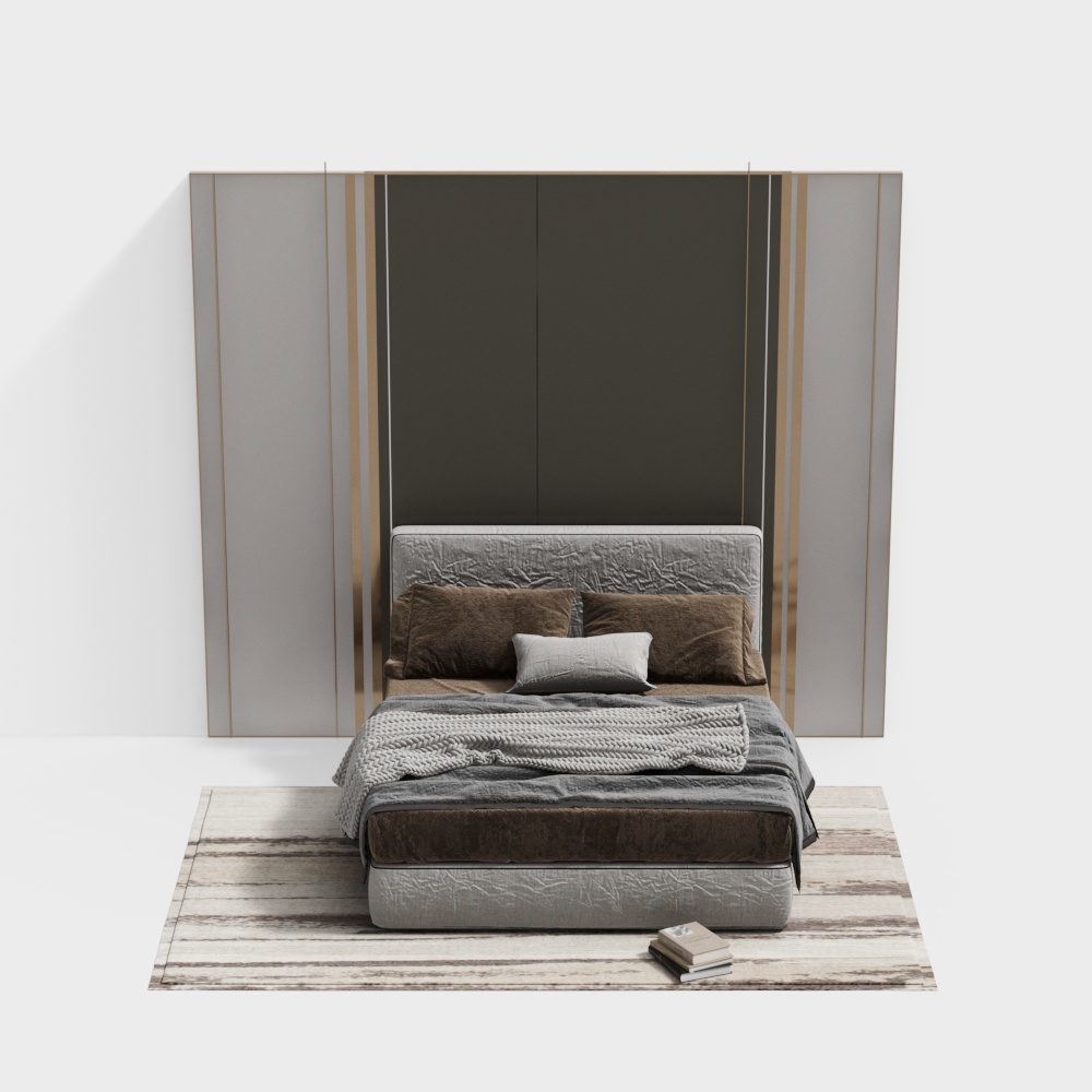 현대 스타일 침대 세트