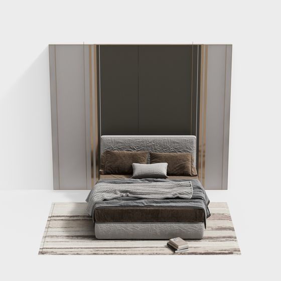 현대 스타일 침대 세트