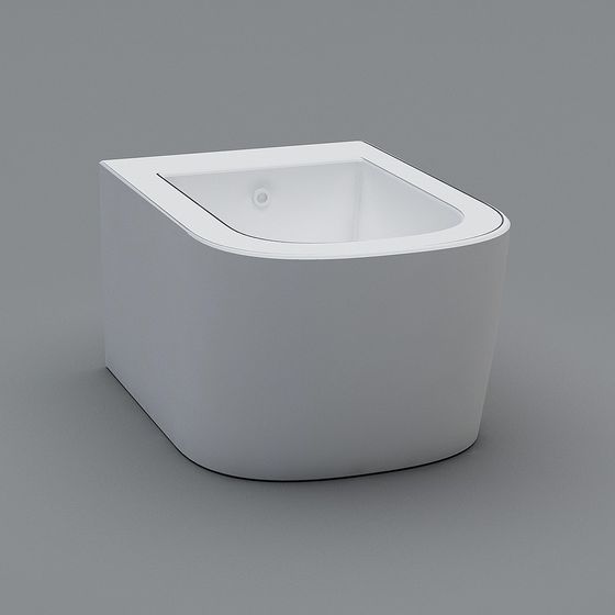 Corner Bathtub 3D model for Modern Interiors