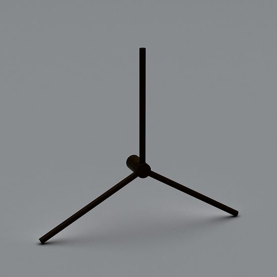 Sleek Minimalist Tripod 3D model for Modern Design