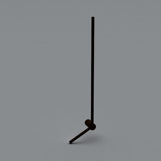Minimalist Floor Lamp 3D model for Modern Spaces