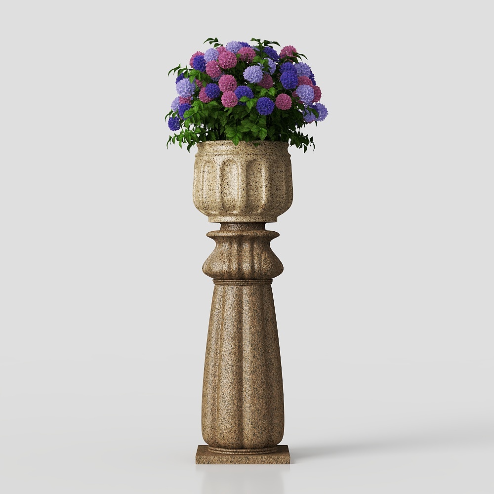 Garden European style bonsai flower bed