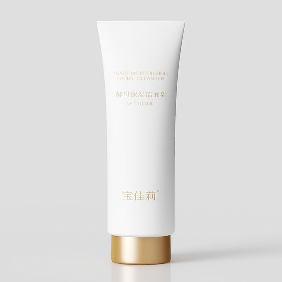 Yeast Moisturizing Facial Cleanser Bottle 3D model