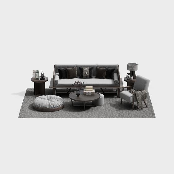 Urban Living Room 3D model