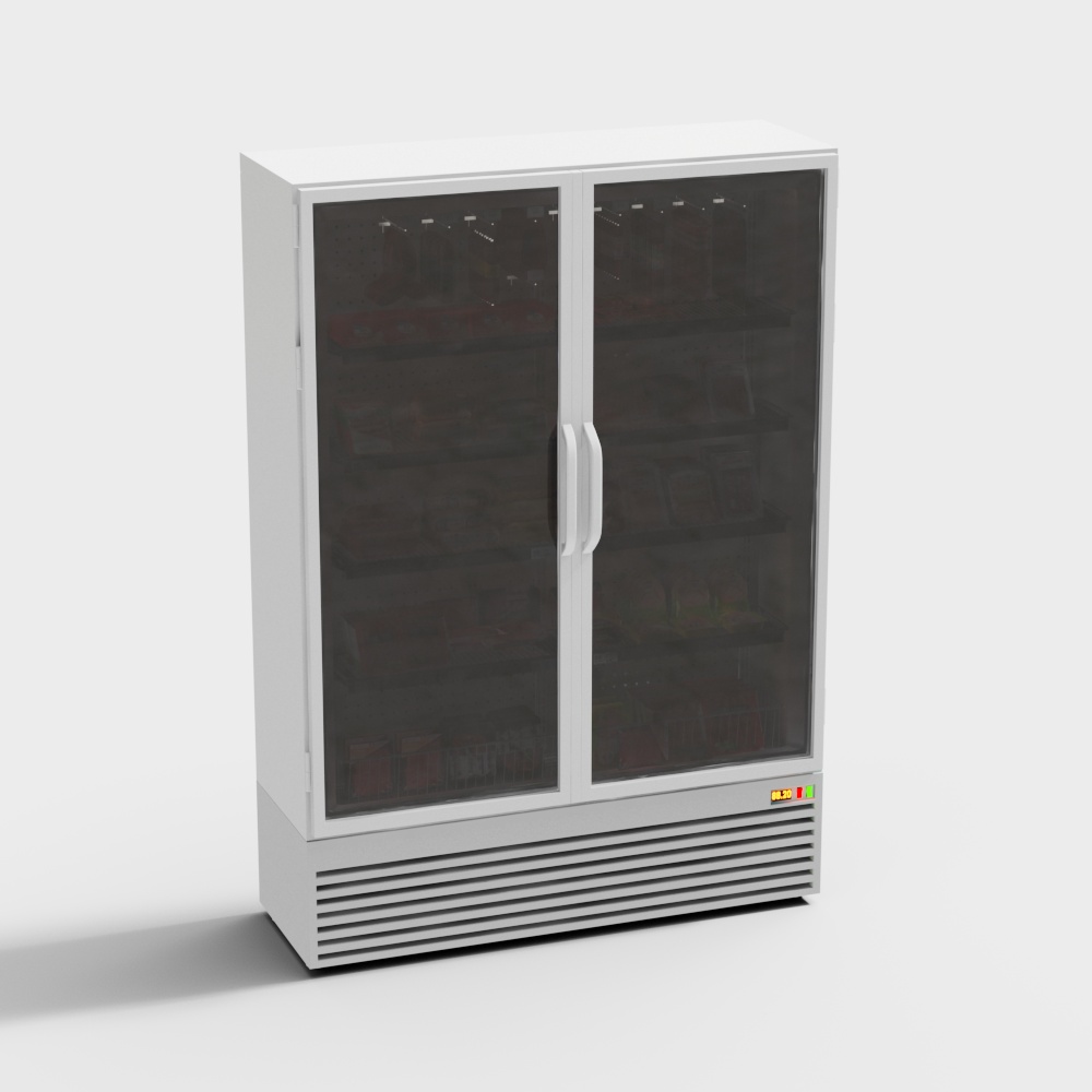 Supermarket fresh meat freezer