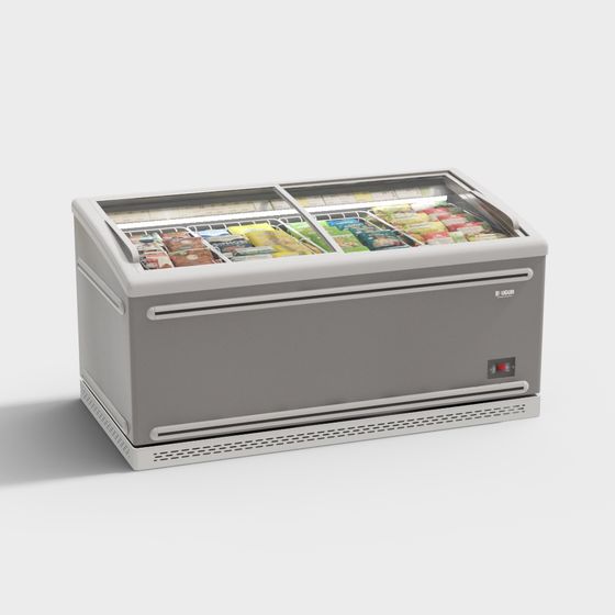 Elegant 3D Display Cabinet Model for Contemporary Retail