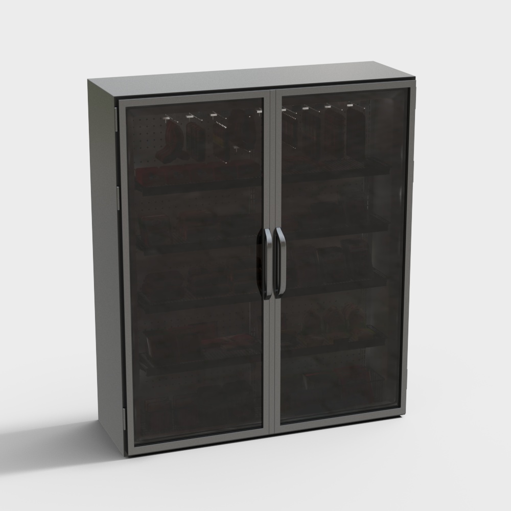 Supermarket fresh meat freezer