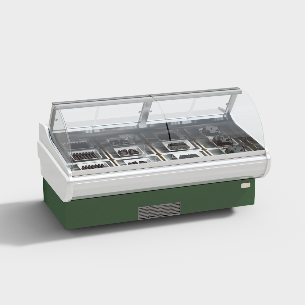 Supermarket fresh meat freezer