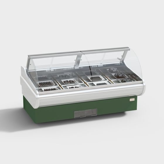 Charming Ice Cream Display Case 3D model