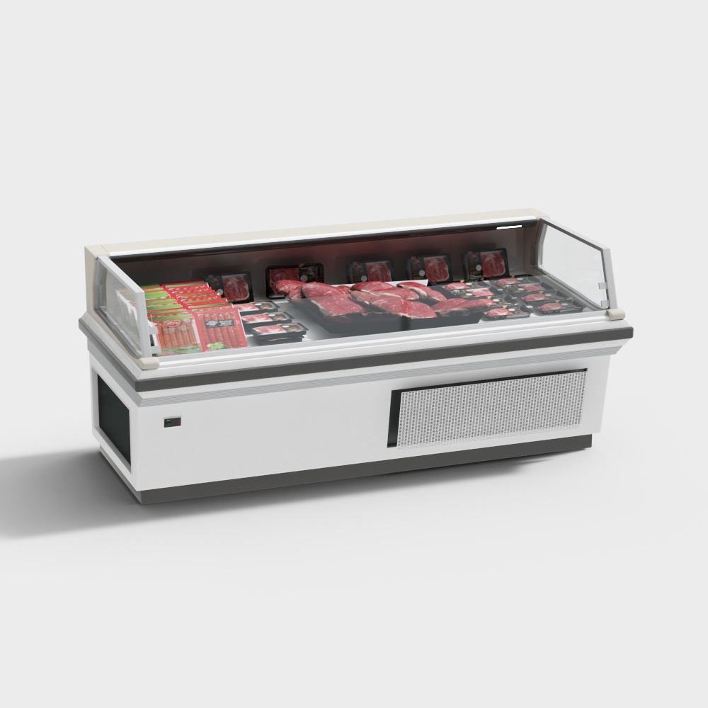 Supermarket fresh meat freezer