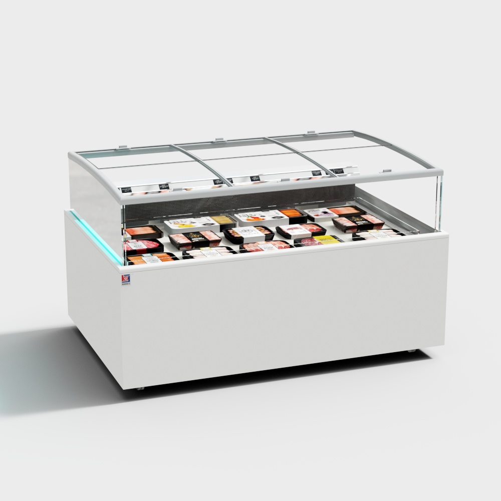 Supermarket fresh meat freezer