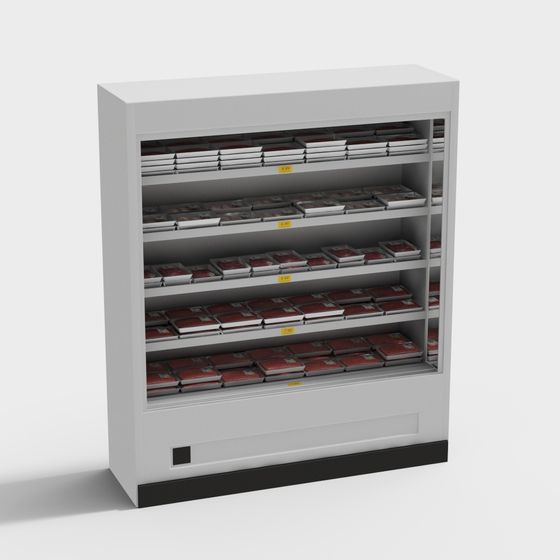 Modern Low-Polygon Shelf 3D model