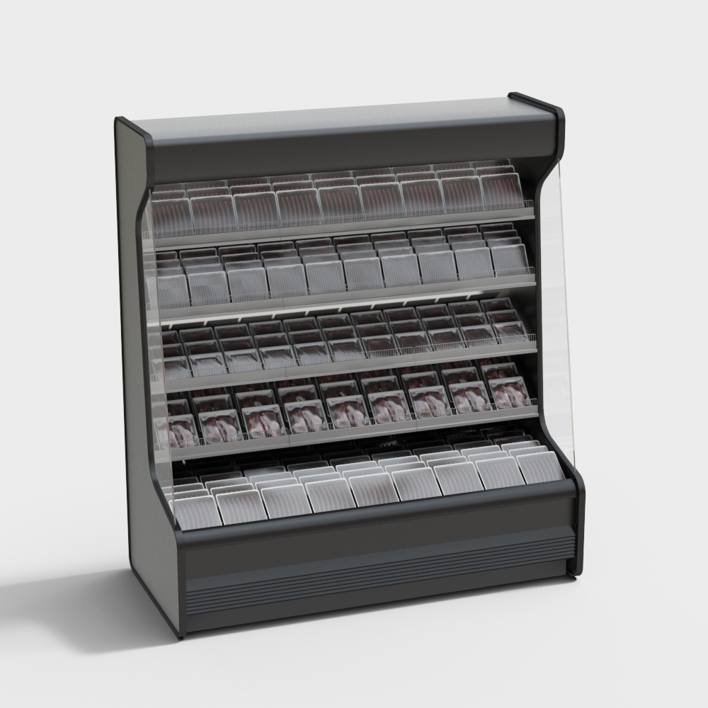 Supermarket fresh meat freezer