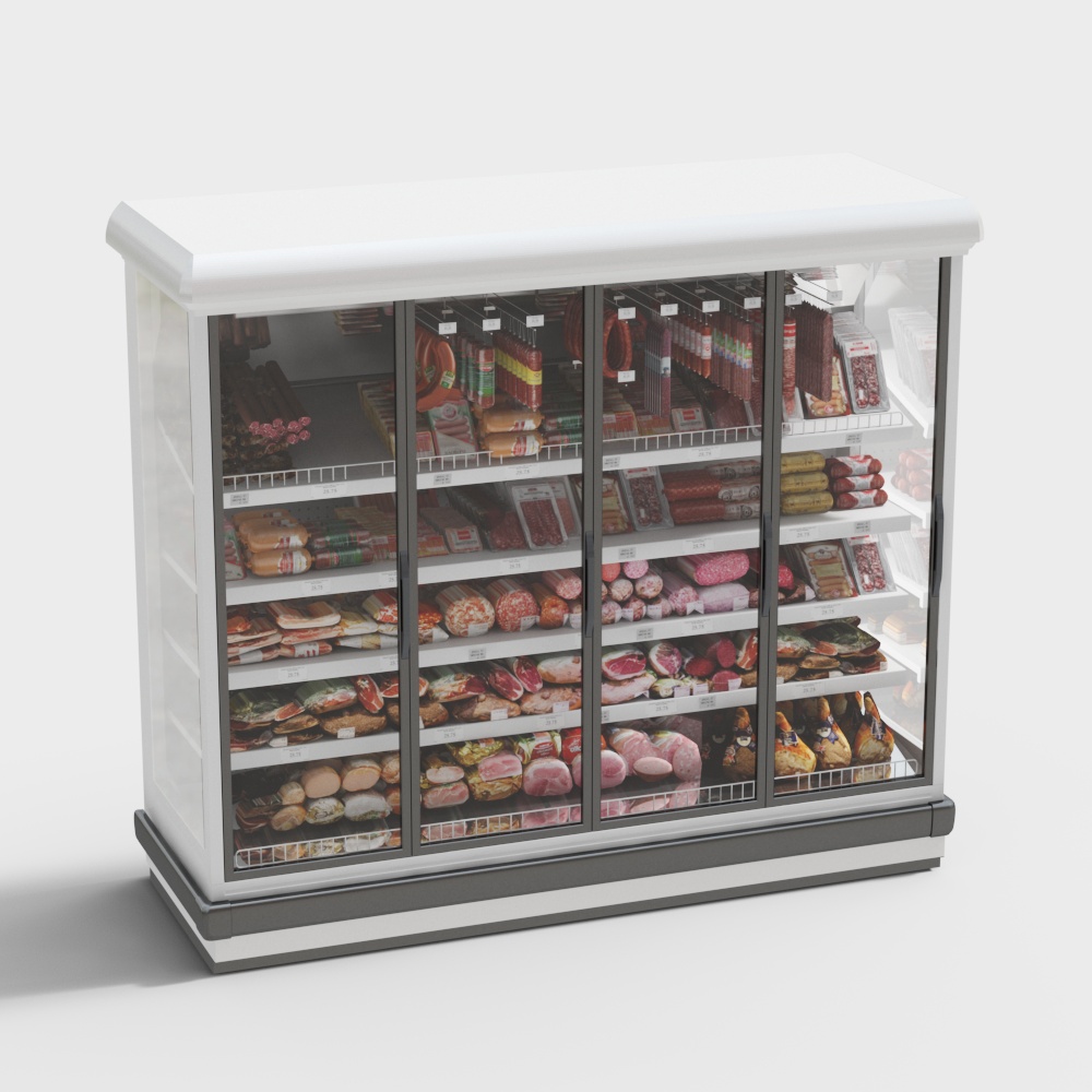 Supermarket fresh meat freezer