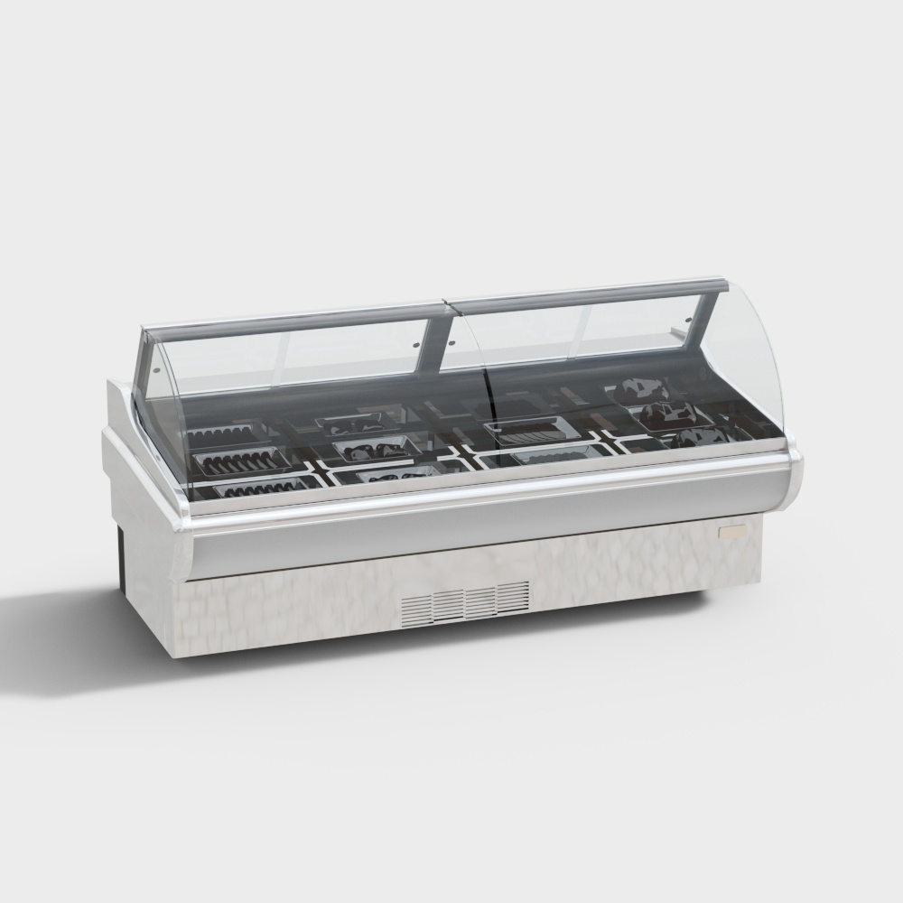 Supermarket fresh meat freezer