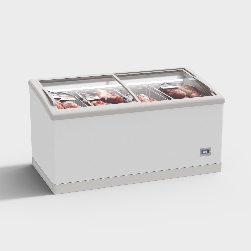 Supermarket fresh meat freezer