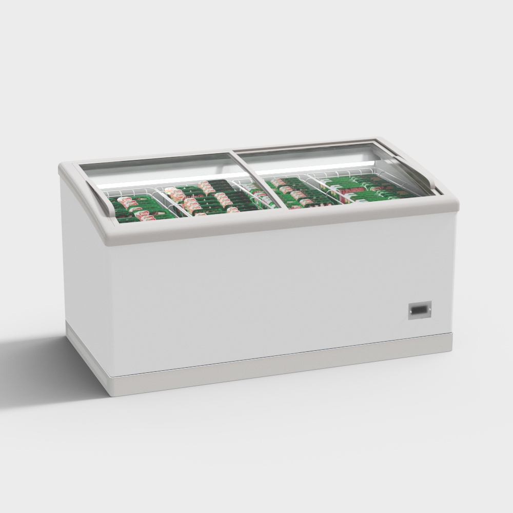 Supermarket fresh meat freezer