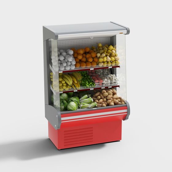 Grocery Display Case 3D model