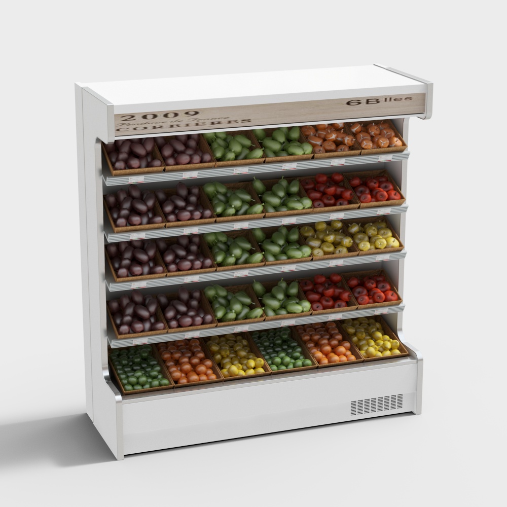 Supermarket fresh fruit freezer