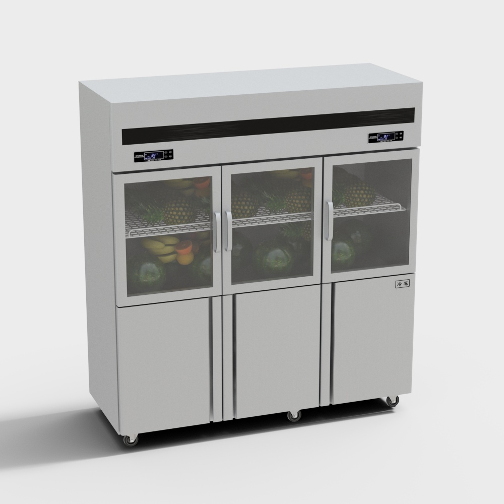 Supermarket fresh fruit freezer