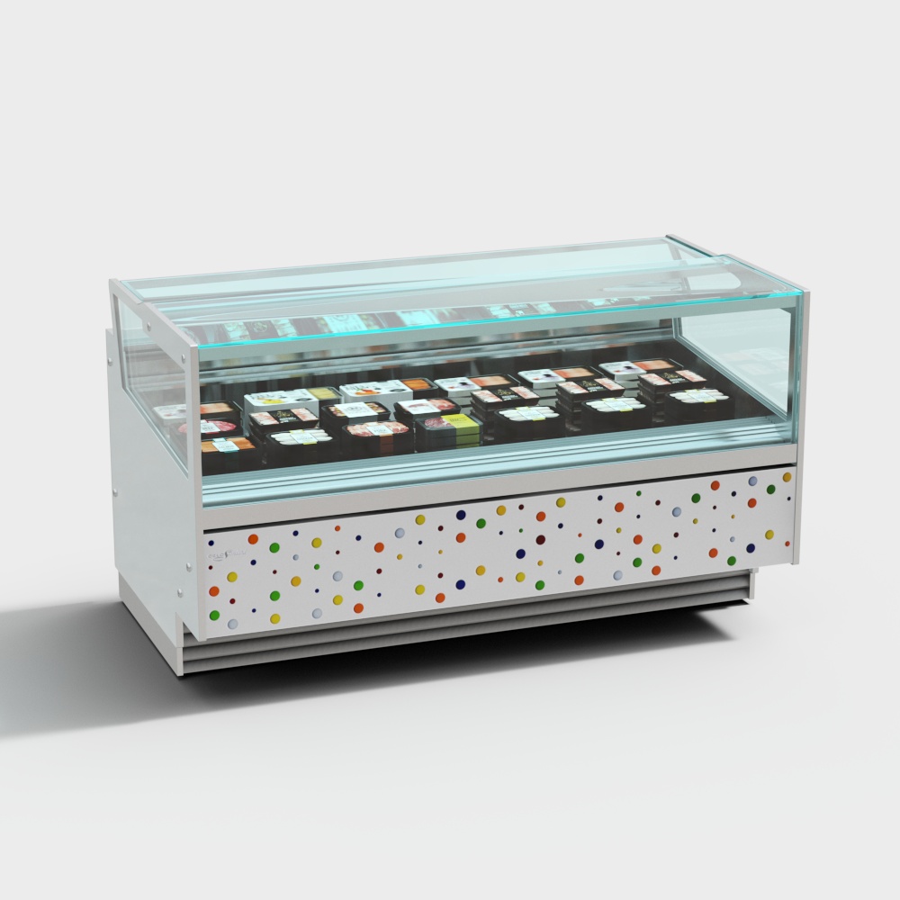 Supermarket fresh meat freezer