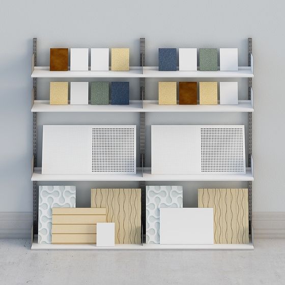 Minimalist Multi-Functional Display Rack 3D model