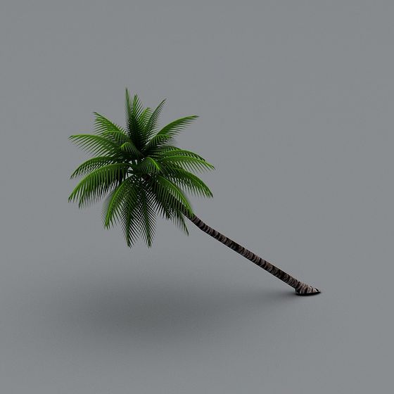 Vibrant Coconut Tree 3D model for Tropical Environments