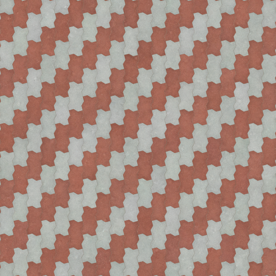 Earth Color Floor Tile-Sidewalk 3D Model