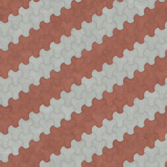 Floor Tile Sidewalk 3D Model in Gray