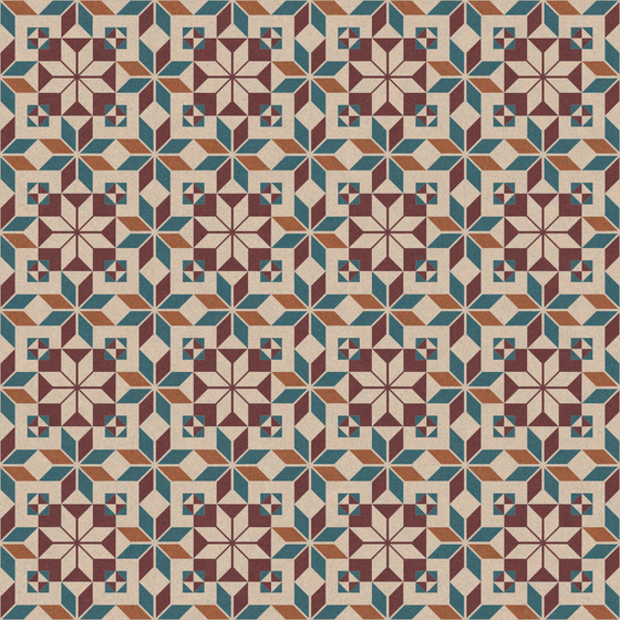 Ceramic Tile 3D Model in Green and Brown