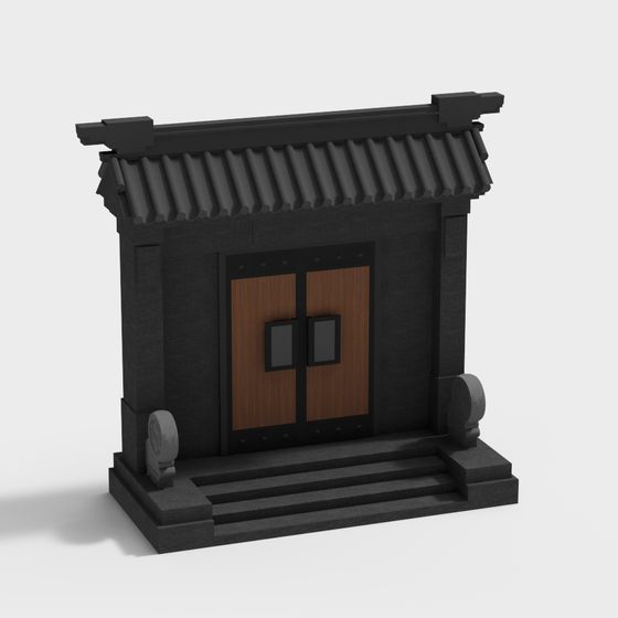 Elegant Eastern-Inspired 3D Model