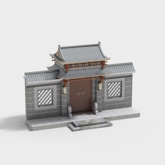 Exquisite East Asian Traditional Architecture 3D model