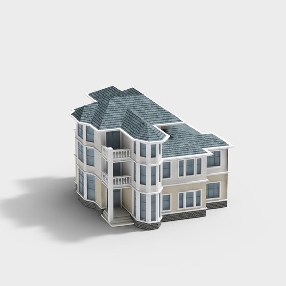 Coastal Villa 3D model