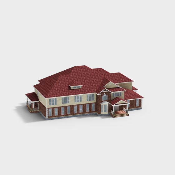 Charming Rustic Villa 3D model