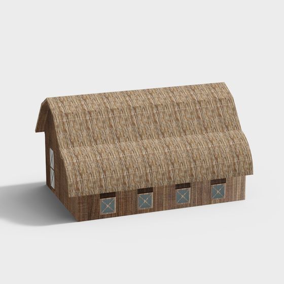 Charming Barn 3D Model for Rural Scenes