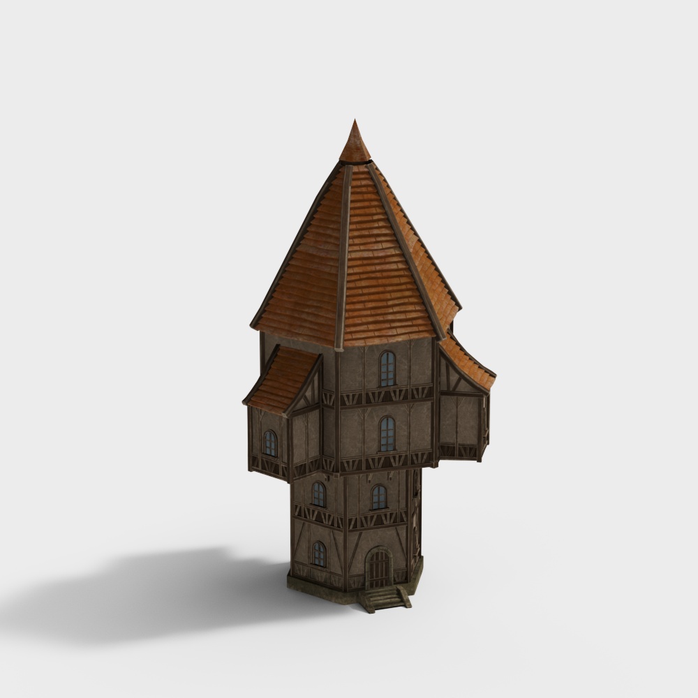 Ancient Tower 3D Model