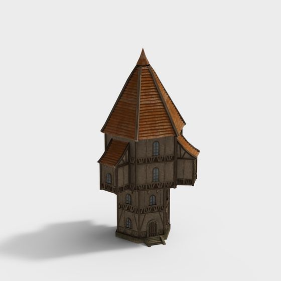 Ancient Tower 3D Model