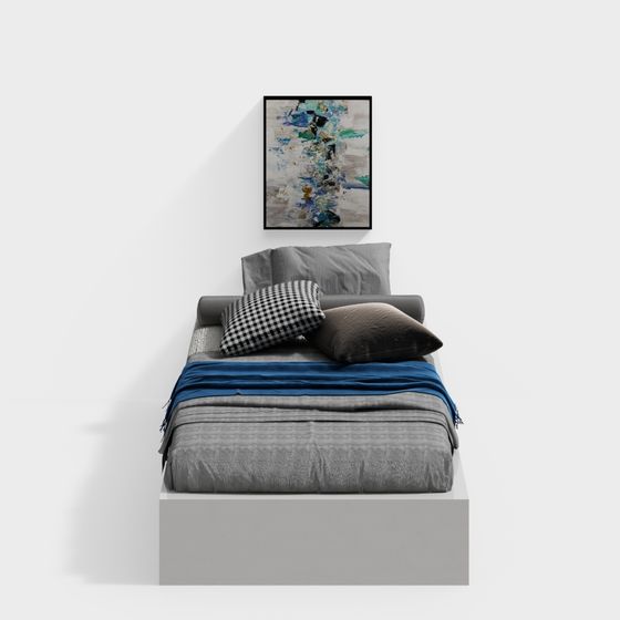 Lit une place de style moderne