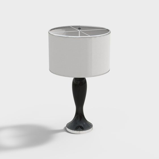 Elegant Low Poly Table Lamp 3D model