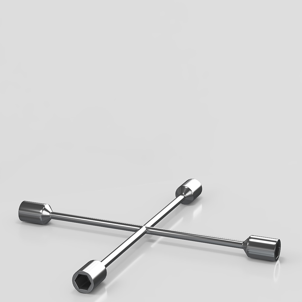 Cross Wrench 3D model for Industrial Design