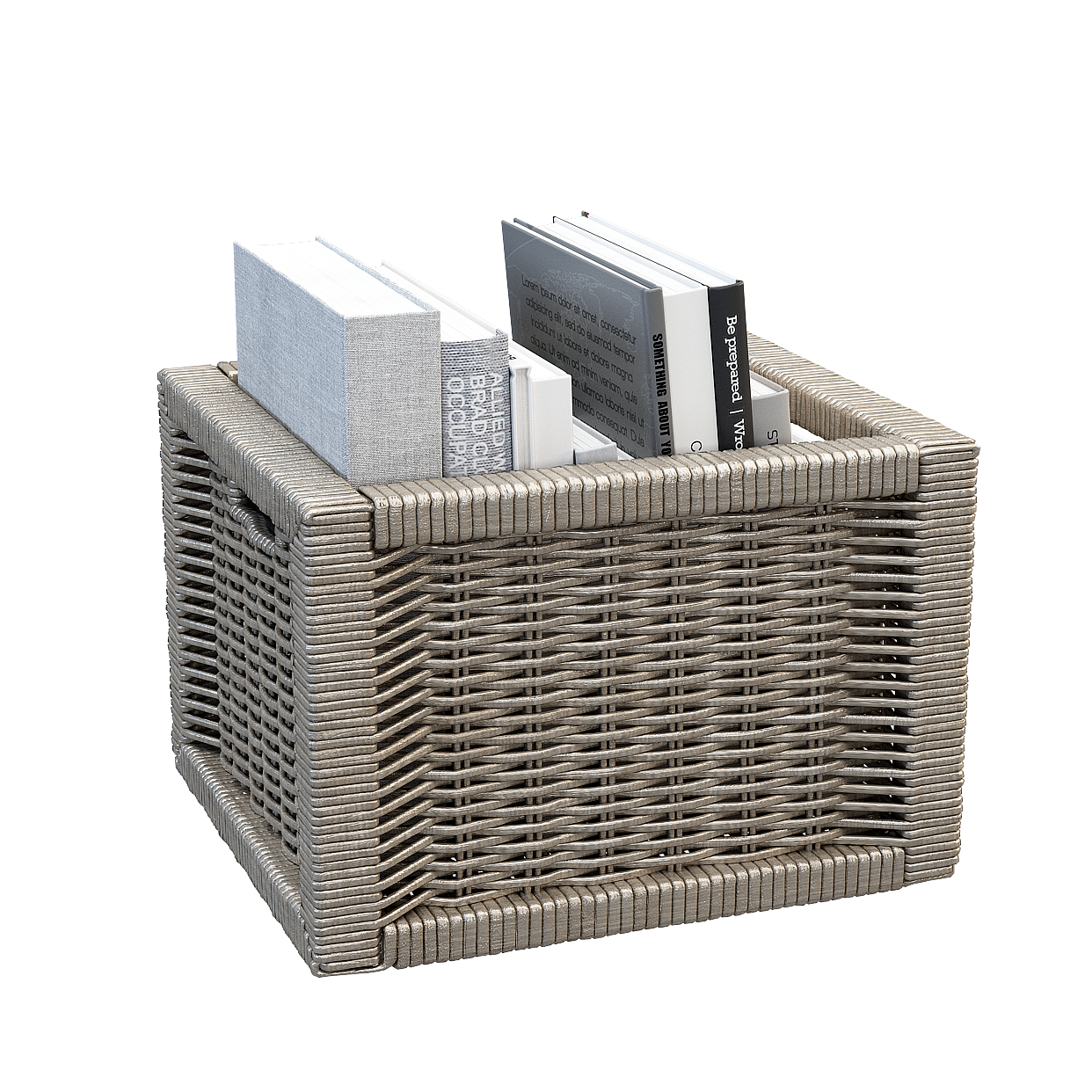 Low-Poly Woven Basket 3D Model – Natural Woven Texture