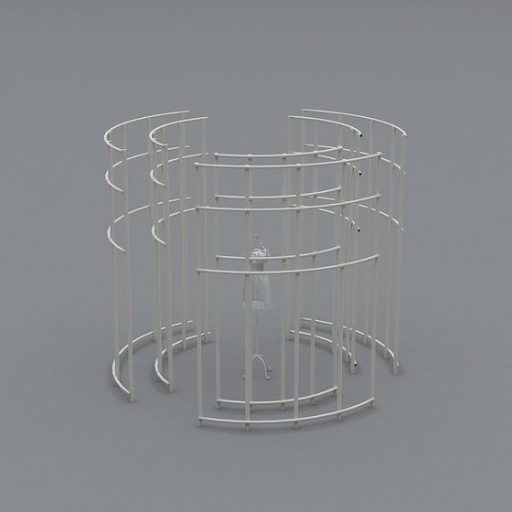 Caged Dreams Low-Poly 3D Model