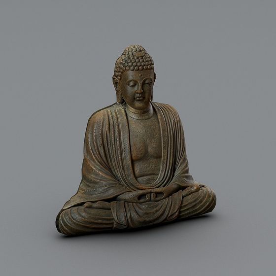 Meditating Buddha 3D model
