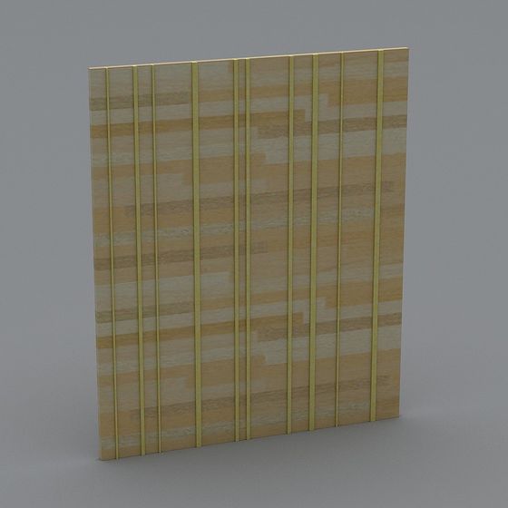 Natural Wooden Louver 3D model